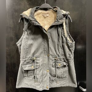 Victory Outfitters Canvas Faux Fur Vest